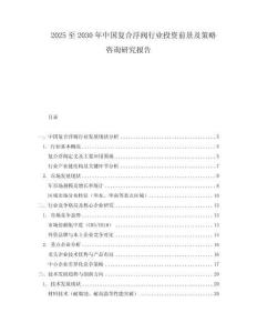 2025至2030年中國復合浮閥行業(yè)投資前景及策略咨詢研究報告