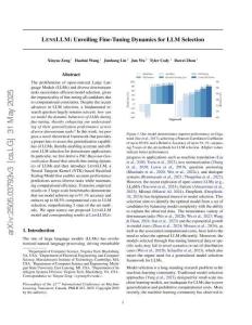 LENSLLM：揭示LLM選擇的微調動力學 LENSLLM - Unveiling Fine-Tuning Dynamics for LLM Selection