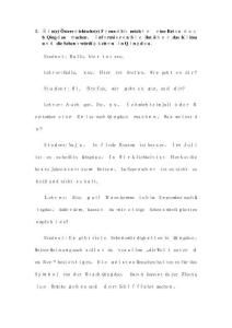 德語常用情景對話