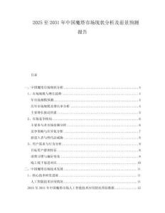 2025至2031年中國魔塔市場現狀分析及前景預測報告