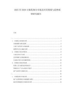 2025至2030豆腐乳細分市場及應用領域與趨勢展望研究報告