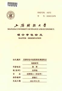 民事訴訟中法院職權(quán)調(diào)查取證制度研究