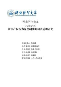 知識產權行為保全制度的司法適用研究