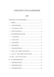 刑事诉讼程序中的非法证据排除制度