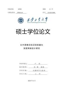 紅外圖像目標識別輕量化深度網絡設計研究