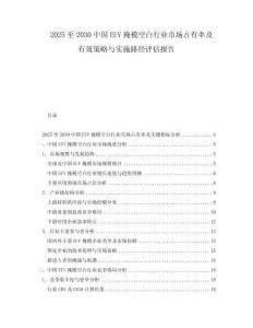 2025至2030中國EUV掩模空白行業市場占有率及有效策略與實施路徑評估報告