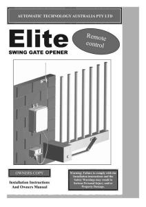SGO-1-v3-Elite-Swing-Gate-CB-9-v3-Control-Board-操作說明書手冊