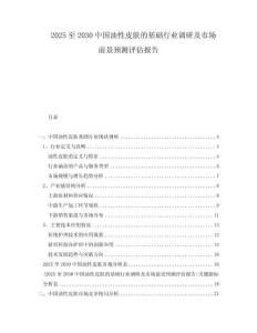 2025至2030中國油性皮膚的基礎行業調研及市場前景預測評估報告