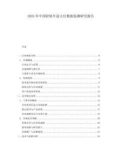 2025年中國輕軌車前大燈數據監測研究報告