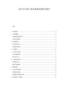 2025年中國口袋布數(shù)據監(jiān)測研究報告