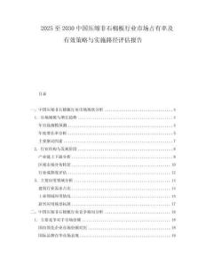 2025至2030中國(guó)壓縮非石棉板行業(yè)市場(chǎng)占有率及有效策略與實(shí)施路徑評(píng)估報(bào)告