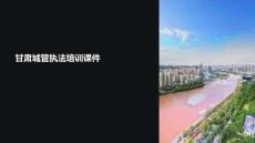 甘肅城管執(zhí)法培訓(xùn)課件