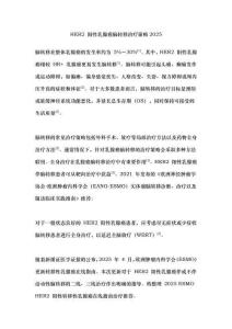 HER2 陽性乳腺癌腦轉(zhuǎn)移治療策略2025