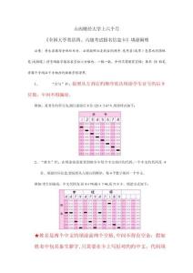 四六級(jí)考試涂卡說(shuō)明