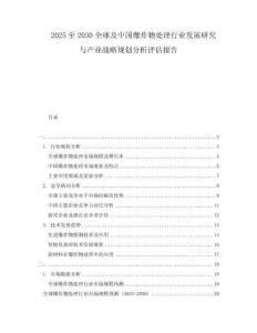 2025至2030全球及中國(guó)爆炸物處理行業(yè)發(fā)展研究與產(chǎn)業(yè)戰(zhàn)略規(guī)劃分析評(píng)估報(bào)告
