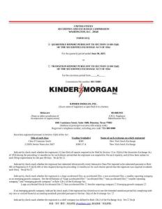 【SEC-2025行業(yè)研究報(bào)告】Form 10-Q KINDER MORGAN INC.
