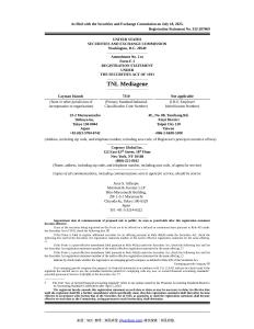 【SEC-2025行業(yè)研究報(bào)告】Form F-1 A TNL Mediagene