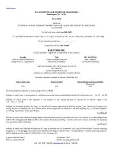 【SEC-2025行業(yè)研究報(bào)告】Form 10-K EVENTIKO INC.