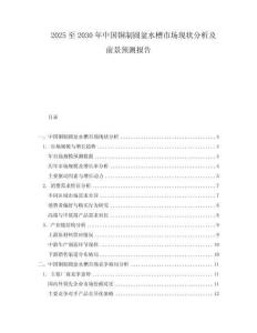 2025至2030年中國銅制圓盆水槽市場現(xiàn)狀分析及前景預測報告