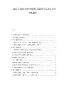 2025至2030視頻擴(kuò)展器行業(yè)調(diào)研及市場前景預(yù)測評估報(bào)告