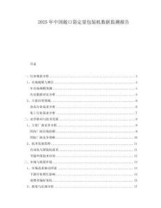2025年中國(guó)敞口袋定量包裝機(jī)數(shù)據(jù)監(jiān)測(cè)報(bào)告