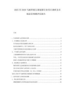 2025至2030馬赫曾德爾調制器行業項目調研及市場前景預測評估報告