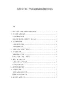 2025年中國小型調(diào)直機(jī)數(shù)據(jù)監(jiān)測研究報告