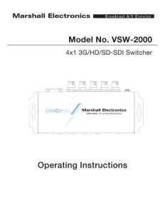 VSW-2000_使用說明書手冊