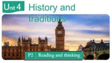 人教版）必修第二冊Unit 4 History and Traditions Reading and Thinking 課件