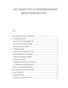 2025-2030GMAT培訓(xùn)行業(yè)市場發(fā)展現(xiàn)狀及商業(yè)運(yùn)營策略研究與投資回報分析報告