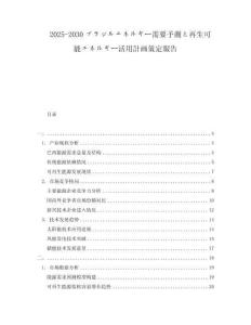 2025-2030ブラジルエネルギー需要予測と再生可能エネルギー活用計畫策定報告