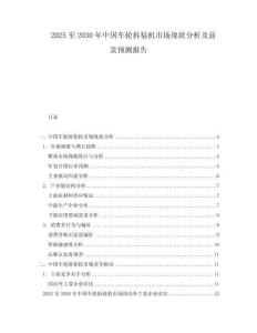 2025至2030年中國車輪拆裝機(jī)市場現(xiàn)狀分析及前景預(yù)測報(bào)告