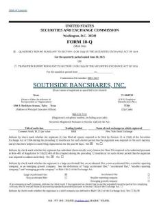 【SEC-2025行業(yè)研究報(bào)告】Form 10-Q SOUTHSIDE BANCSHARES INC