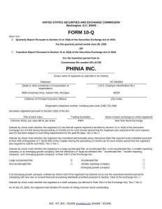 【SEC-2025行業(yè)研究報(bào)告】Form 10-Q PHINIA INC.
