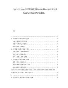 2025至2030醫學影像幻像行業市場占有率及有效策略與實施路徑評估報告