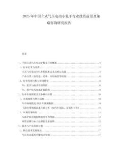 2025年中國立式氣壓電動小軋車行業投資前景及策略咨詢研究報告