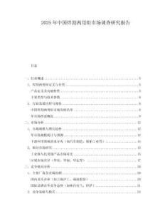 2025年中國焊割兩用炬市場調(diào)查研究報告