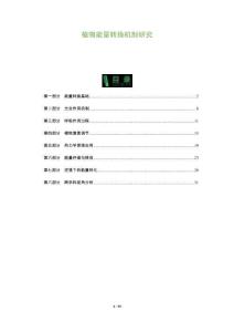 植物能量轉(zhuǎn)換機(jī)制研究-洞察及研究