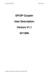 DP-DP Coupler User Description