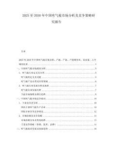 2025至2030年中國吹氣槍市場分析及競爭策略研究報告