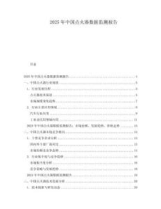 2025年中國點火器數據監測報告
