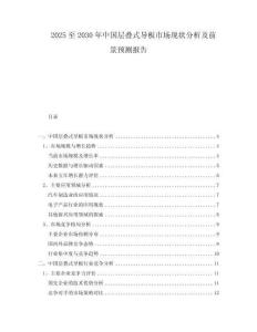 2025至2030年中國層疊式導(dǎo)板市場現(xiàn)狀分析及前景預(yù)測報告