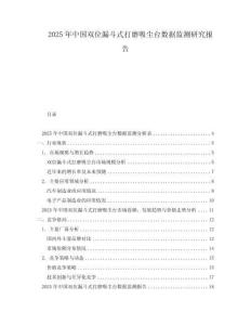 2025年中國雙位漏斗式打磨吸塵臺數據監測研究報告