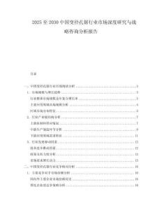 2025至2030中國變徑孔鋸行業(yè)市場深度研究與戰(zhàn)略咨詢分析報告