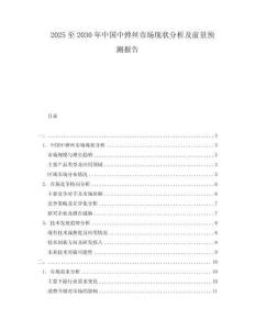 2025至2030年中國中彈絲市場現狀分析及前景預測報告