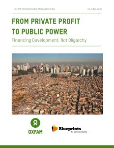 從私人利潤到公共權力：資助發展，而非寡頭政治