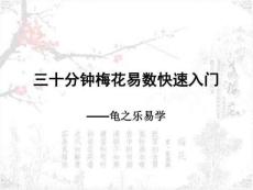 三十分鐘梅花易數(shù)快速入門-完整版講解