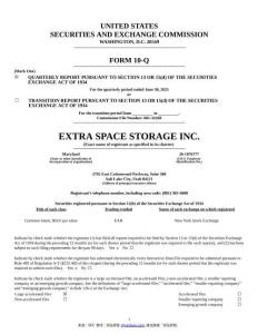 【SEC-2025行業(yè)研究報告】Form 10-Q Extra Space Storage Inc.