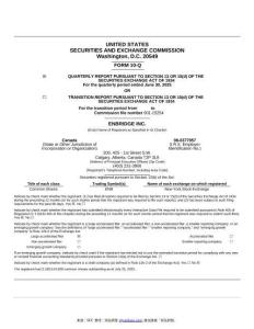 【SEC-2025行業(yè)研究報(bào)告】Form 10-Q ENBRIDGE INC