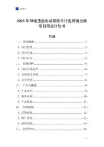 2025年神秘遺跡電動(dòng)探險(xiǎn)車行業(yè)跨境出海項(xiàng)目商業(yè)計(jì)劃書
